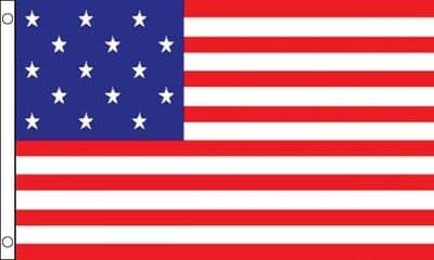 USA 1795 - 1915 15 stars Flag 5ft x 3ft