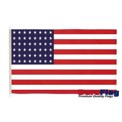 USA 1912-1959 48 Stars Flag - 5ft x 3ft | Premium Quality DuraFlag D Clips