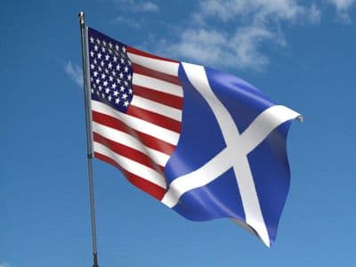USA and Scotland Friendship Flag 5ft x 3ft