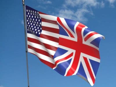 USA and Union Jack Friendship 5ft x 3ft Flag