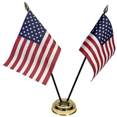 USA Double Table Flag