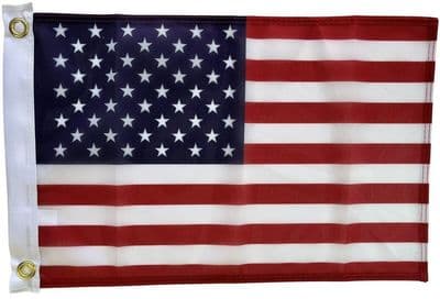 USA Flag 1.5ft x 1ft - Knitted Heavy Polyester Small Flag with 2 Eyelets