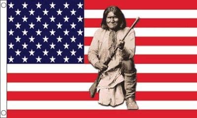 USA Geronimo Flag 5ft x 3ft