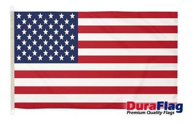 USA Premium Quality DuraFlag Rope & Toggle - 5ft x 3ft
