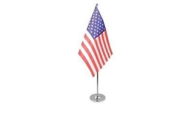 USA Table Flag - Satin