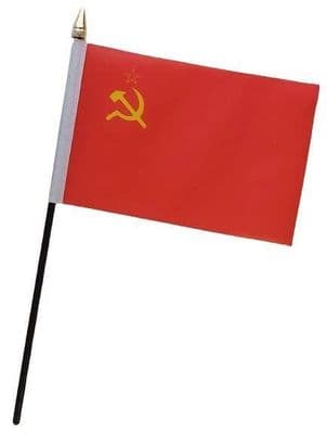 USSR Hammer and Sickle Table Flag - NO BASE