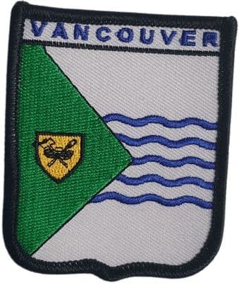 Vancouver Shield Embroidered Sew on patch