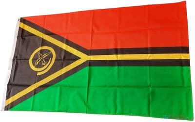 Vanuatu Flag - 5ft x 3ft | Standard Polyester