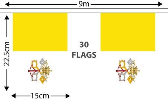 Vatican City Bunting | Buy Vatican City Bunting | NWFlags