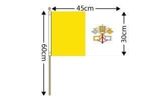 Vatican City Large Hand Flag (18