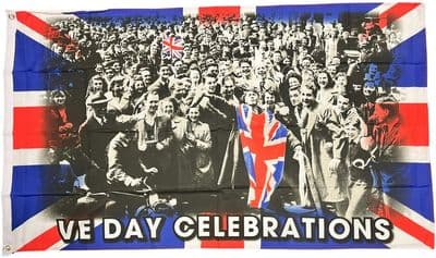 VE Day Celebrations 5ft x 3ft Flag