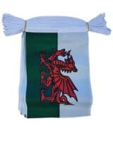 Wales 9m Bunting | Buy Wales Bunting | North West Flags