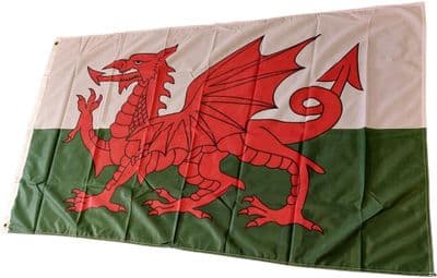 Wales Flag - 5ft x 3ft | Heavy Knitted Polyester