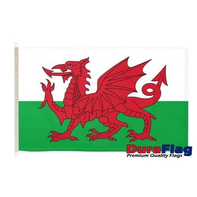 Wales Flag - 5ft x 3ft | Premium Quality DuraFlag D Clips