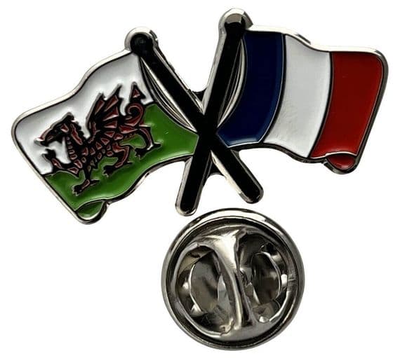 Wales & France Pin Badge | Buy Wales & France Pin Badge | NWFlags