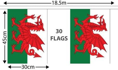 Wales GIANT Bunting 18.25m