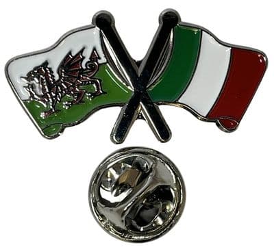Wales & Italy Pin Badge