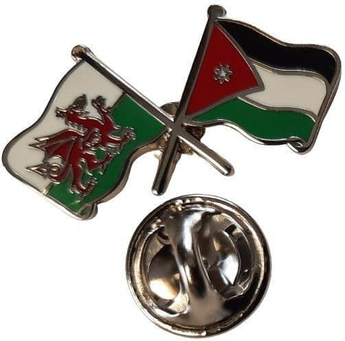 Wales & Jordan Pin Badge | Buy Wales & Jordan Pin Badge | NWFlags