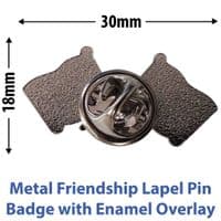 Wales & Jordan Pin Badge | Buy Wales & Jordan Pin Badge | NWFlags