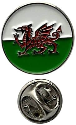 Wales Round Pin Badge
