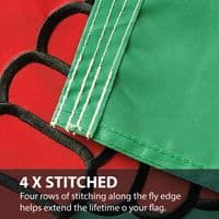 Welsh Dragon Sewn Nylon Flag with Eyelets - 5ft x 3ft | NWFlags