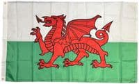 Welsh Dragon Sewn Nylon Flag with Eyelets - 5ft x 3ft | NWFlags