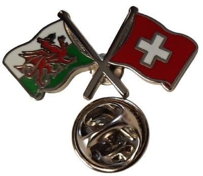 Wales & Switzerland Pin Badge