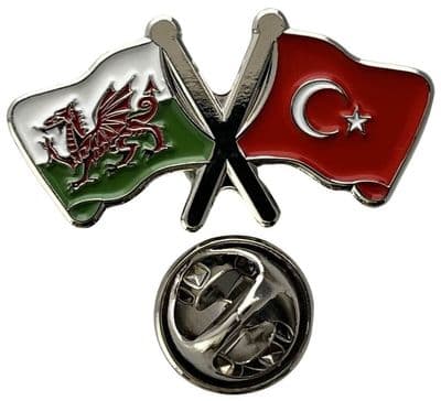 Wales & Turkey Pin Badge