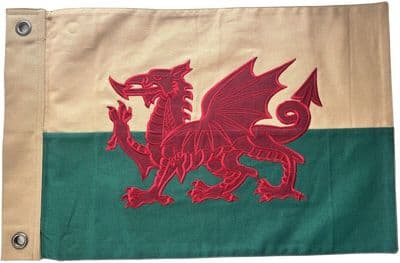 Wales Vintage Look Flag - 19
