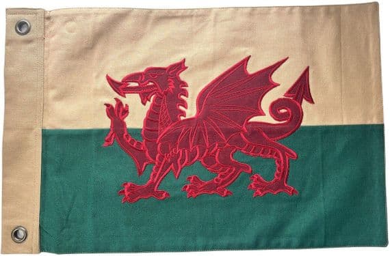 Wales Vintage Look Flag - 19in x 12in | NWFlags