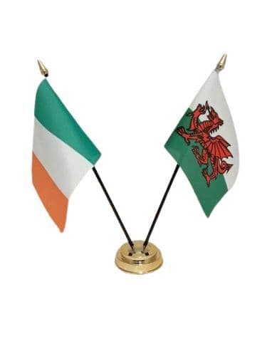 Wales & Ireland Table Flag | Buy Wales & Ireland Table Flag | NWFlags