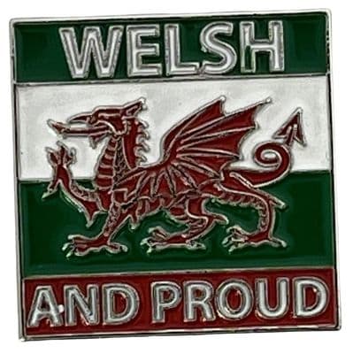 Welsh and Proud Pin Badge
