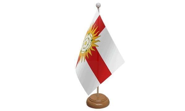 West Riding Of Yorkshire Wooden Table Flag | NWFlags