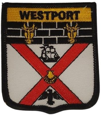 Westport Shield Embroidered Sew on patch