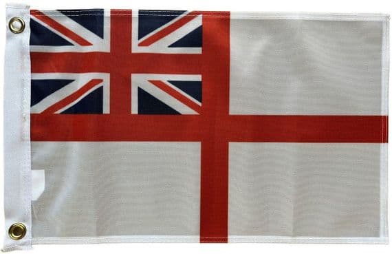 White Ensign 1.5ft x 1ft Knitted Heavy Polyester Flag | NWFlags