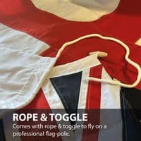 White Ensign Sewn 3ft x 2ft Flag with Rope & Toggle | NWFlags