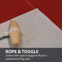 White Ensign Sewn Flag with Rope & Toggle | NWFlags