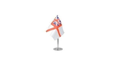 White Ensign Table Flag - Satin