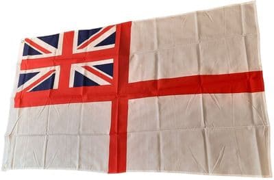 White EnsignFlag - 6ft x 4ft | Standard Polyester