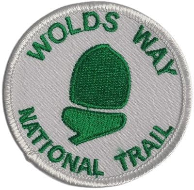 Wolds Way National Trail Round Embroidered Sew on patch