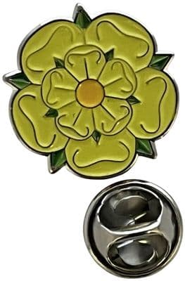 Yellow Rose Large Pin Badge