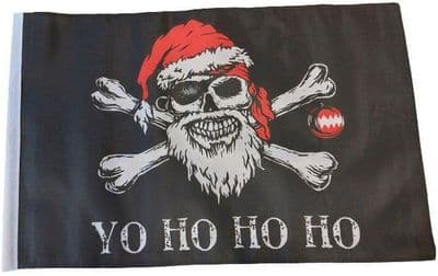 Yo Ho Ho Pirate SLEEVED Flag - 1.5ft x 1ft
