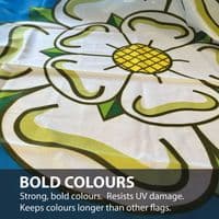 Yorkshire Flag 5ft x 3ft Knitted Heavy Polyester | NWFlags