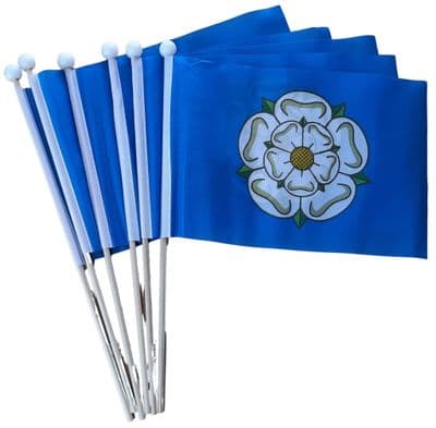 Yorkshire Hand Flag - 6 Pack