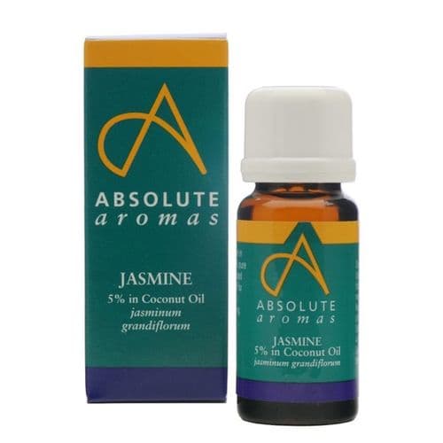 Absolute Aromas Jasmine oil 5% Diluted in Coconut Oil 10ml