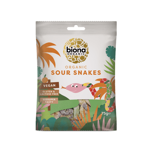 Biona Sour Snakes 75g