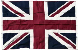 ***Union Jack Aged Style Sewn Cotton Flag 240cm x 180cm - 8 Eyelets