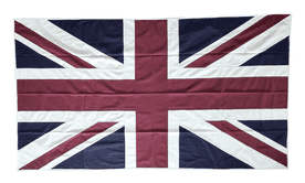 ***Union Jack Aged Style Sewn Cotton Flag 250cm x 135cm - NO Eyelets