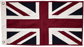 ***Union Jack Aged Style Sewn Cotton Flag 76cm x 43cm - 2 Eyelets