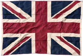 **Union Jack Aged & Vintage Style Sewn Cotton Flag 240cm x 180cm - 8 Eyelets